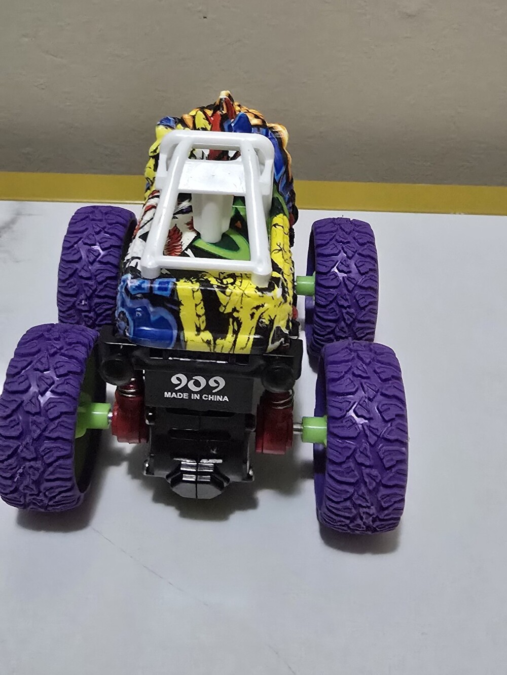 Colorful Purple-Wheel Monster Truck Toy - Kids Toys